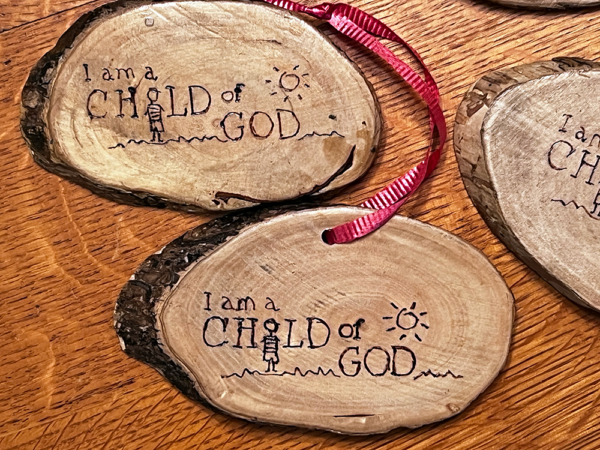 I am a child of god, woodcarvings